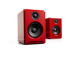 Audioengine A2+ Wireless Bluetooth Desktop Speakers (Red)
