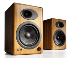 Audioengine A5+ Classic Powered Bookshelf Speakers (Bamboo)