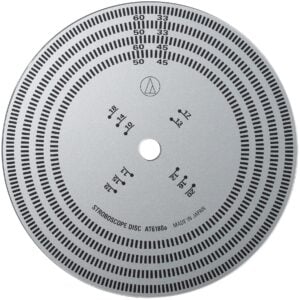 Audio-Technica AT6180a Stroboscope Strobe Disc – Confirms turntable speed!