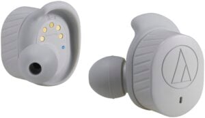 Audio-Technica ATH-SPORT7TWGY SonicSport Wireless In-Ear Headphones (Gray)