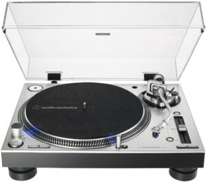 Audio-Technica AT-LP140XP-SV Direct-Drive Professional DJ Turntable (Silver)