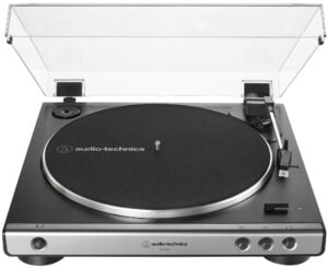 Audio-Technica AT-LP60X-GM Fully Automatic Belt-Drive Turntable (Gun-Metal/Black)