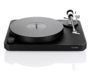Clearaudio Concept AiR Black Turntable with Satisfy Black Tonearm