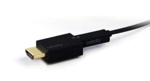 Celerity DFO-100P fiber-optic HDMI 100′ Cable w/audio return channel