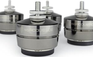 IsoAcoustics GAIA I Stainless-Steel Speaker Isolation Feet/Stands (4-Pack)