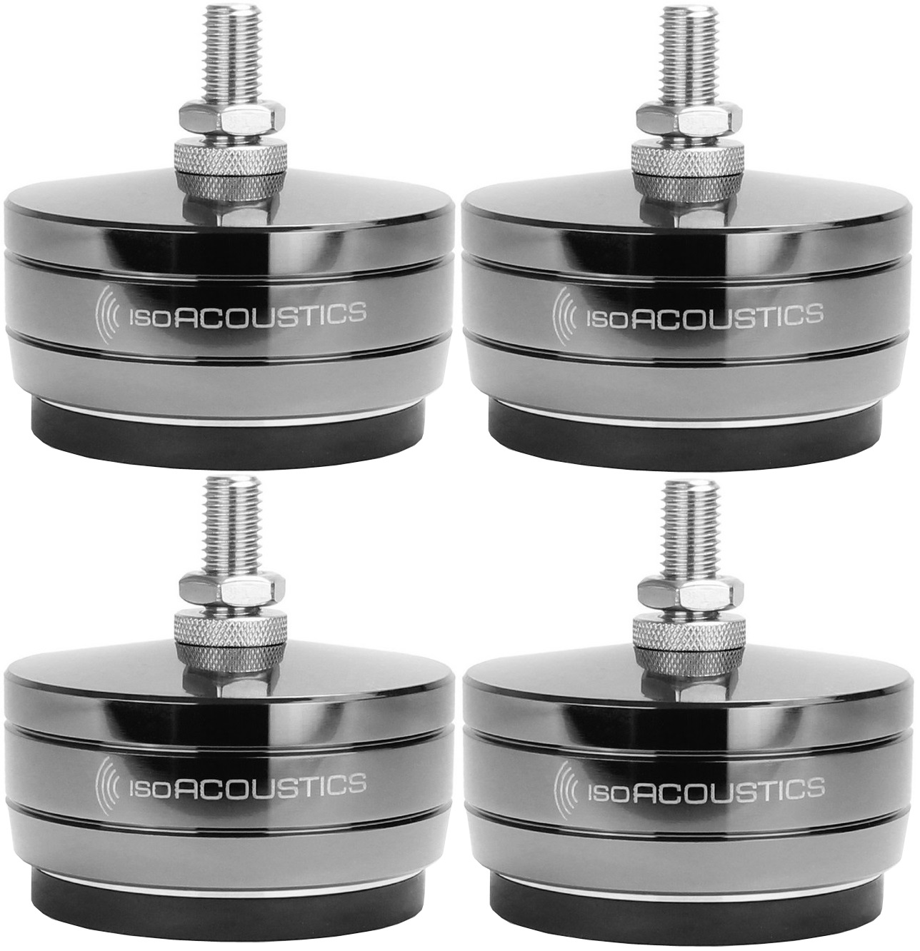 IsoAcoustics GAIA TITAN-CRONOS Stainless-Steel Speaker Isolation Feet/Stands (4-Pack)