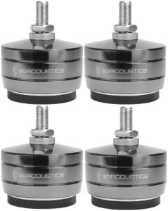 IsoAcoustics GAIA TITAN-RHEA Stainless-Steel Speaker Isolation Feet/Stands (4-Pack)