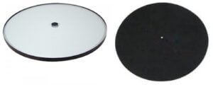 Rega 10mm thick Glass Platter and Black Wool Turntable Mat Combo