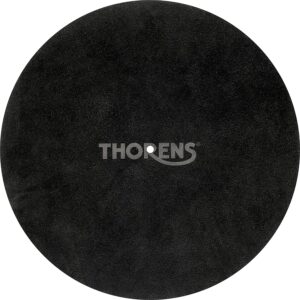 Thorens High-Quality Leather Turntable Platter Mat (Black)