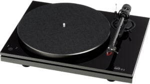 Music Hall MMF-3.3 Dual-Plinth Turntable with 2M Red Cartridge (Gloss Black)