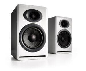 Audioengine P4 Premium Passive Bookshelf Speakers (Hi-Gloss White)