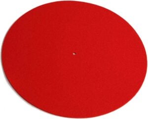 Rega Wool Turntable Mat (Red)