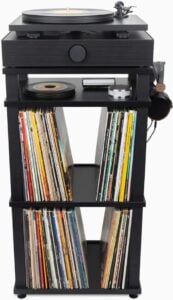 Andover Audio SpinStand Audio Component & Record Rack/Stand (Black)