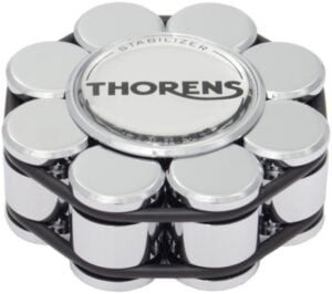 Thorens Stabilizer Heavy Turntable Record Weight for Better Sound (Chrome)