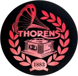 Thorens Genuine OEM THOAC038 Black Felt Logo Platter Mat
