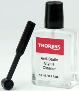 Thorens Anti-Static Stylus Cleaning Solution with Dual Brushes/Applicators