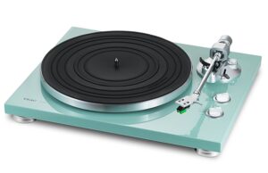 TEAC TN-300 Turntable – Belt-drive analog Record Player (Turquoise)