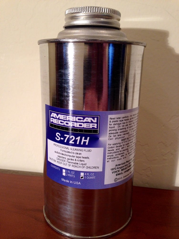 American Recorder Technologies S-721H-Q Pro Tape Head Cleaner Quart