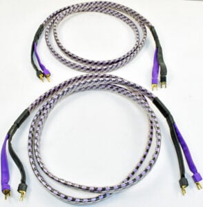 ANALYSIS PLUS Solo Crystal Oval 8 Speaker Cables w/spades (8ft pair)