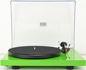 Pro-Ject Debut Carbon DC Green Turntable w/Ortofon 2M Red Cartridge, Dustcover