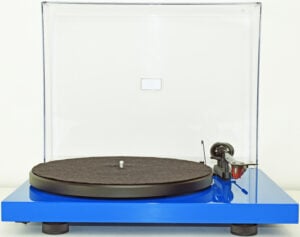Pro-Ject Debut Carbon Blue Turntable with Ortofon 2M Red Cartridge