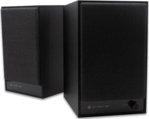Andover Audio SpeakEasy 4 Bluetooth Powered Speakers with Phono Preamp (Black)