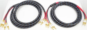 DH LABS Q-10 Signature 12ft Internal Bi-Wire speaker cables w/Locking Bananas