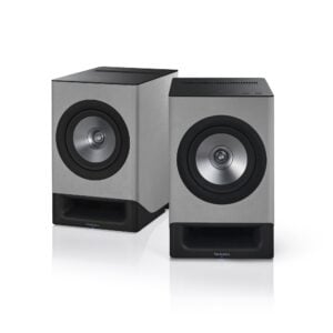 Technics SC-CX700 Wireless Powered Stereo Bookshelf Speakers (Silky Gray, PAIR)